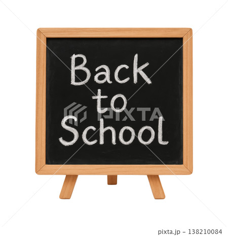 Back to School Chalkboard Isolated on Transparent Background Back to School Chalkboard Isolated on Transparent Background 138210084