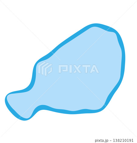 Niger country silhouette. Vector map silhouette. Blue smooth shape like water drop or splash Niger country silhouette. Vector map silhouette. Blue smooth shape like water drop or splash 138210191