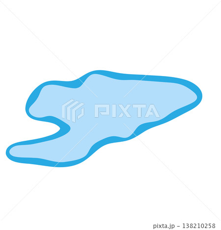 Kyrgyzstan country silhouette. Vector map silhouette. Blue smooth shape like water drop or splash Kyrgyzstan country silhouette. Vector map silhouette. Blue smooth shape like water drop or splash 138210258