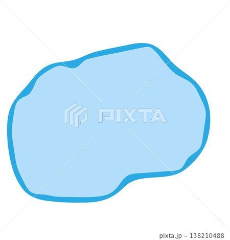 North Macedonia country silhouette. Vector map silhouette. Blue smooth shape like water drop or splash North Macedonia country silhouette. Vector map silhouette. Blue smooth shape like water drop or splash 138210488