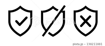 Simple different security shape icons Simple different security shape icons 138211881