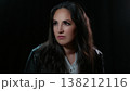 Empowerment And Determination Portrait Of A Confident Woman Looking Away With A Leather Jacket 138212116
