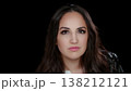 Authenticity And Self-Expression Portrait Of A Confident Woman With Natural Makeup And Long Brown 138212121