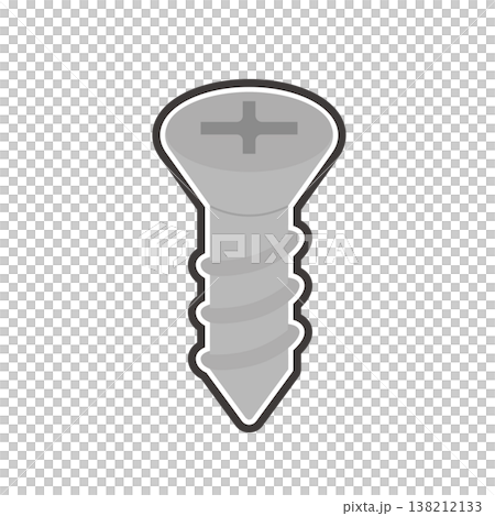 シンプルなネジのイラスト シンプルなネジのイラスト 138212133
