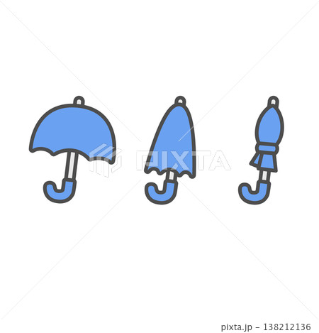 シンプルな傘のイラスト シンプルな傘のイラスト 138212136