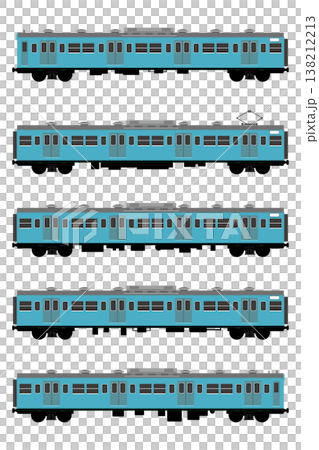 以日本國鐵103係電力動車組(京濱東北線配色)為靈感設計的火車模型。 以日本國鐵103係電力動車組(京濱東北線配色)為靈感設計的火車模型。 138212213