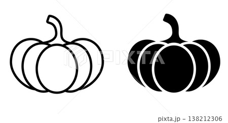 Perfect big pumpkin illustration design 138212306