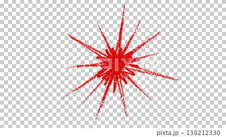 Crayon starburst shape doodle element Crayon starburst shape doodle element 138212330