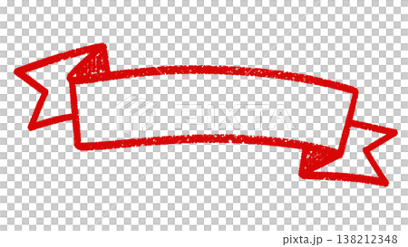 Hand drawn ribbon doodle element Hand drawn ribbon doodle element 138212348
