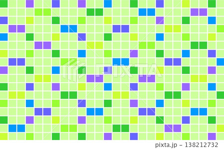 幾何学模様 四角形 グリーン ブルー 幾何学模様 四角形 グリーン ブルー 138212732