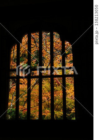 窓から覗いた慧日寺の紅葉 窓から覗いた慧日寺の紅葉 138213050