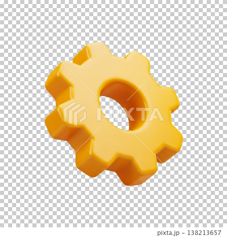 Clean yellow setting control symbol design 138213657