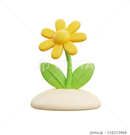 Simple beautiful daisy  flower plant 138213666