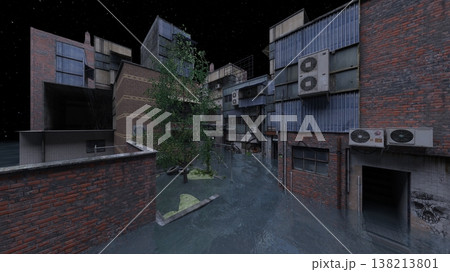 水没した都市 138213801