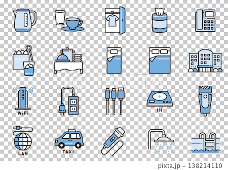 Hotel Amenities Icons (14) Hotel Amenities Icons (14) 138214110