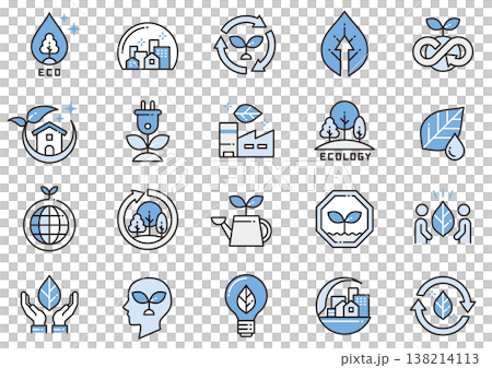 エコロジーアイコン10　Hotel Amenities icons 138214113