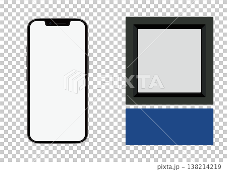 改札口とスマートフォン 138214219