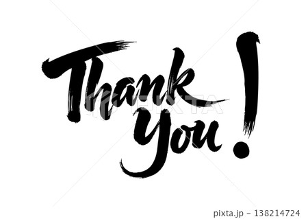 Grunge thank you text element design 138214724