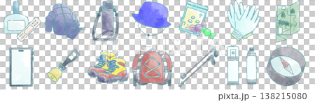 A safe hiking set with loose wires. 138215080
