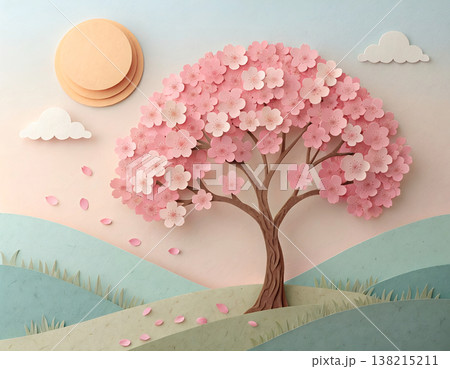 桜のある風景 138215211