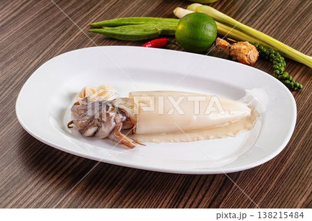 Raw cuttlefish molluck for cooking 138215484