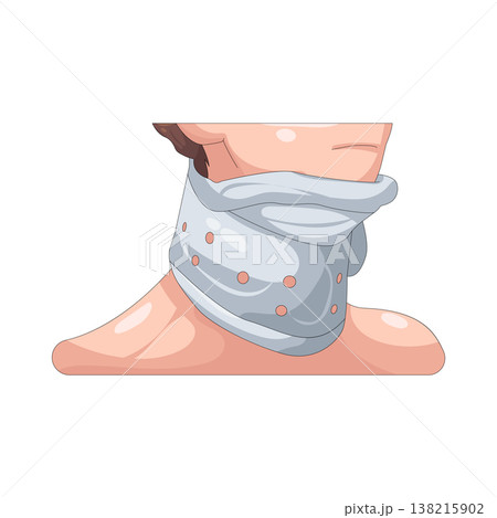 Illustration of Neck brace 138215902