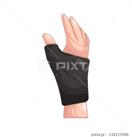Illustration of Wrist brace Illustration of Wrist brace 138215906