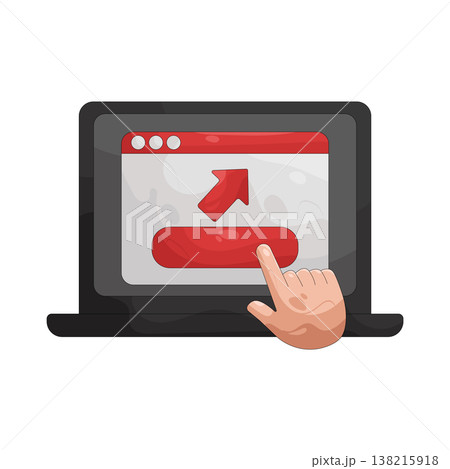 Illustration of Web click Illustration of Web click 138215918
