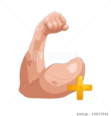 Illustration of Strong with plus signのイラスト素材 [138215938] - PIXTA