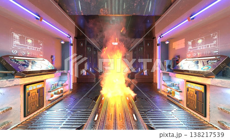 宇宙船内の風景 宇宙船内の風景 138217539