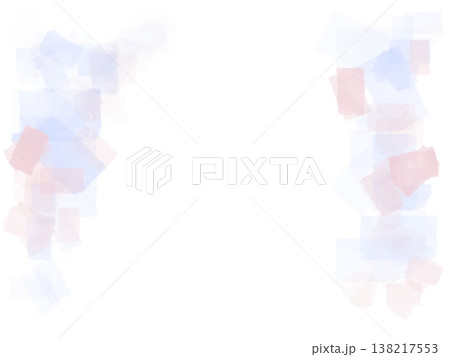 水彩やパステルで描いたピンク色と薄紫のキラキラ背景素材	 138217553