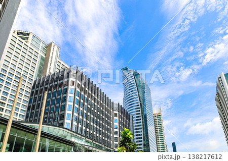 高層ビルのある都市風景 138217612