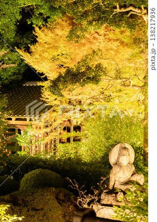 京都 東山泉涌寺別院 雲龍院(瑠璃山)山門脇の紅葉 もみじ ライトアップ 京都 東山泉涌寺別院 雲龍院(瑠璃山)山門脇の紅葉 もみじ ライトアップ 138217936