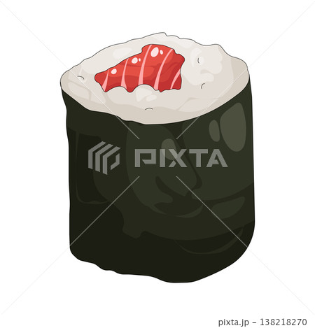 Illustration of sushi roll Illustration of sushi roll 138218270