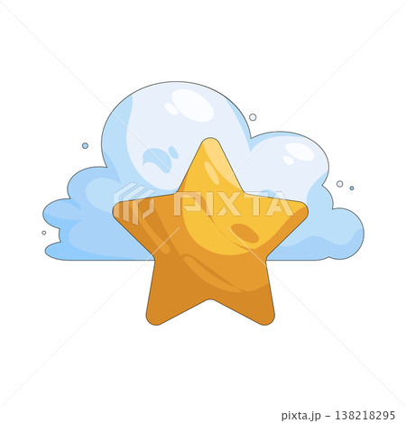 Illustration of Favorite cloud Illustration of Favorite cloud 138218295