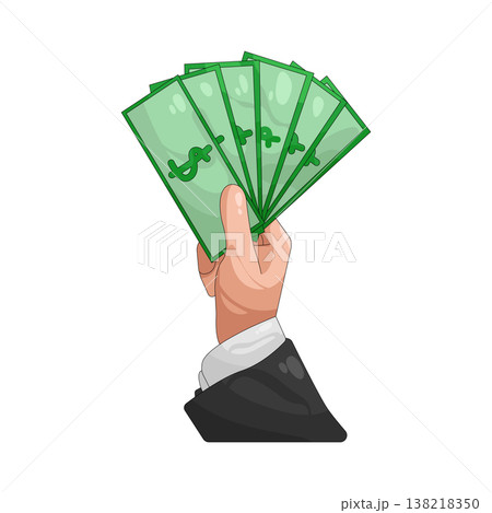 Illustration of cash Illustration of cash 138218350