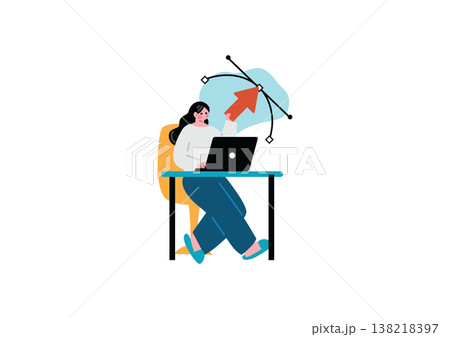 デザイナーの女性のイラスト 138218397