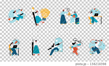 Illustration set of creators Illustration set of creators 138218398