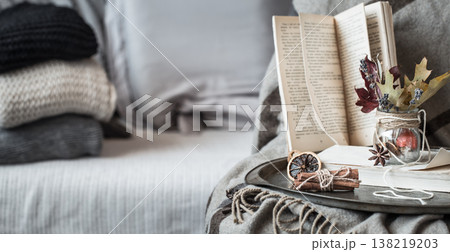 Still life details of living room 138219203