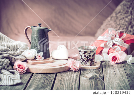 Valentine day concept, festive still life Valentine day concept, festive still life 138219433