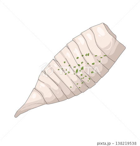 Illustration of Squid sashimi Illustration of Squid sashimi 138219538