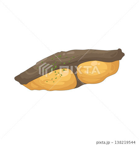 Illustration of fried fish 138219544