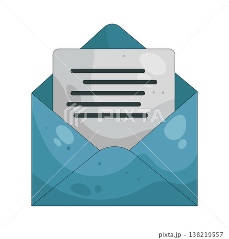 Illustration of open letter 138219557