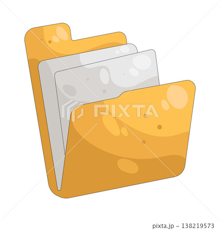 Illustration of folder Illustration of folder 138219573