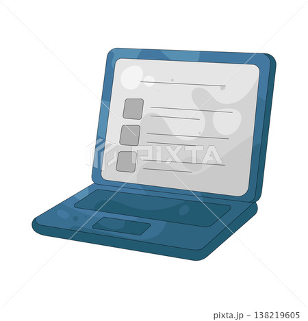Illustration of online survey Illustration of online survey 138219605