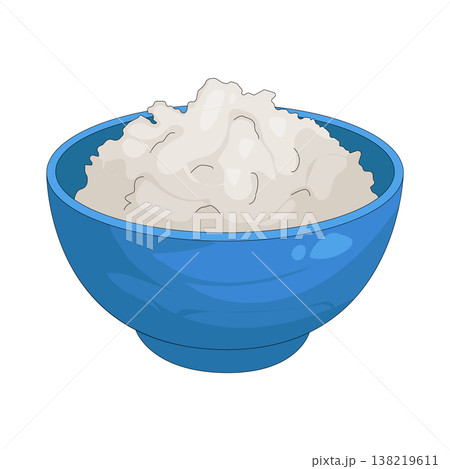Illustration of rice bowl Illustration of rice bowl 138219611