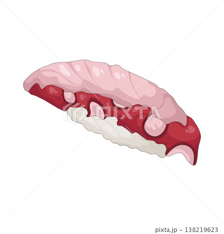 Illustration of Octopus nigiri sushi Illustration of Octopus nigiri sushi 138219623
