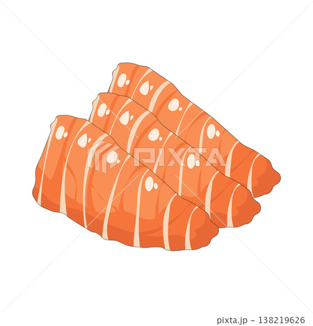 Illustration of Salmon sashimi Illustration of Salmon sashimi 138219626