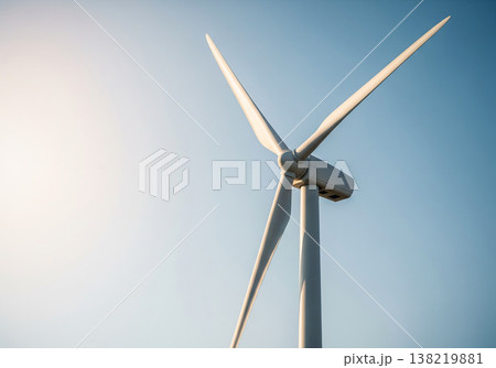 Wind turbine renewable energy background concept Wind turbine renewable energy background concept 138219881