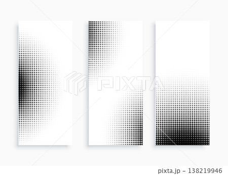 abstract circular shape dotted distress background in set 138219946